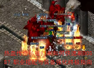 ��Ѫ����˽��������ο���ˢBOSS��ְҵ������װ��ǿ���ռ�ָ��