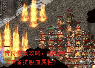 传奇游戏攻略:哪些称号具备抗吸血属性? 传奇游戏攻略:哪些称号具备抗吸血属性?