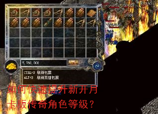 如何快速提升新开月卡版传奇角色等级? 如何快速提升新开月卡版传奇角色等级?